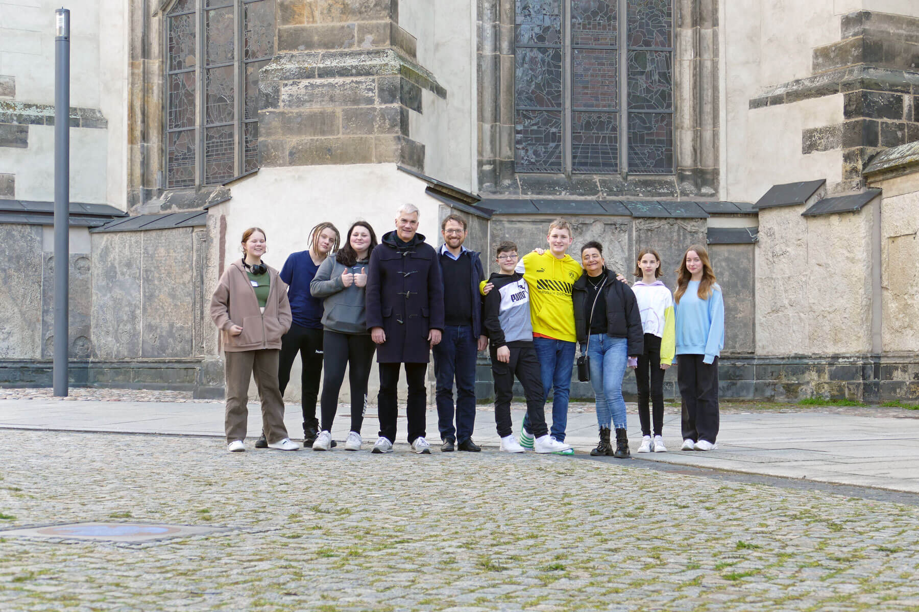 Vom 22. Bis 24. März 2023 nahmen 10 Schüler*innen und zwei Lehrkräfte am zweiten präsentischen Ausbildungsblock im Rahmen des Projekts Gottesdienstlots*innen in Wittenberg teil.
