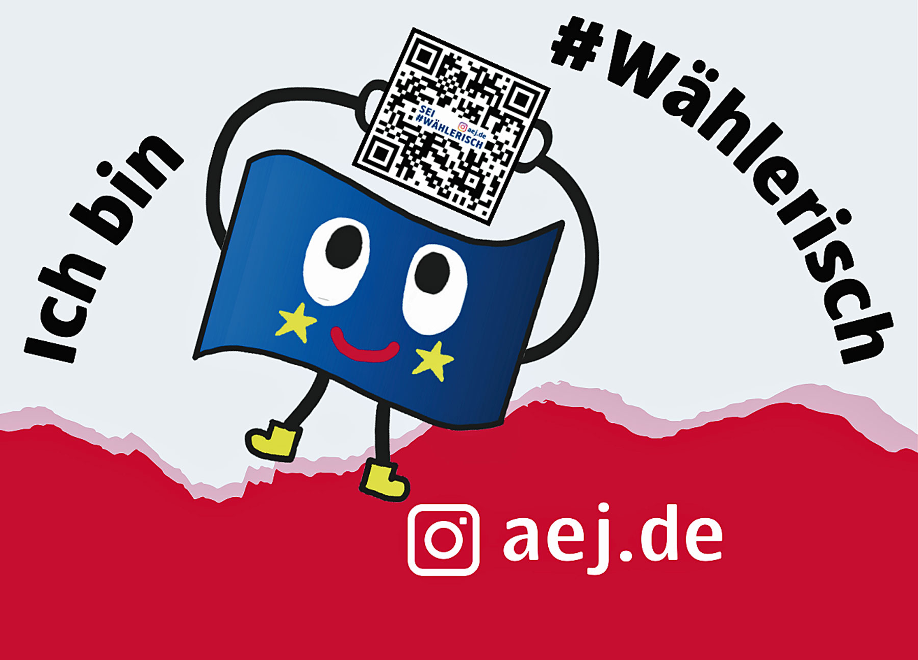 #wählerisch Kampagne der aej zur Europawahl richtet sich an 16-25-Jährige und möchte die Stimmen junger Menschen zu Wort kommen lassen.