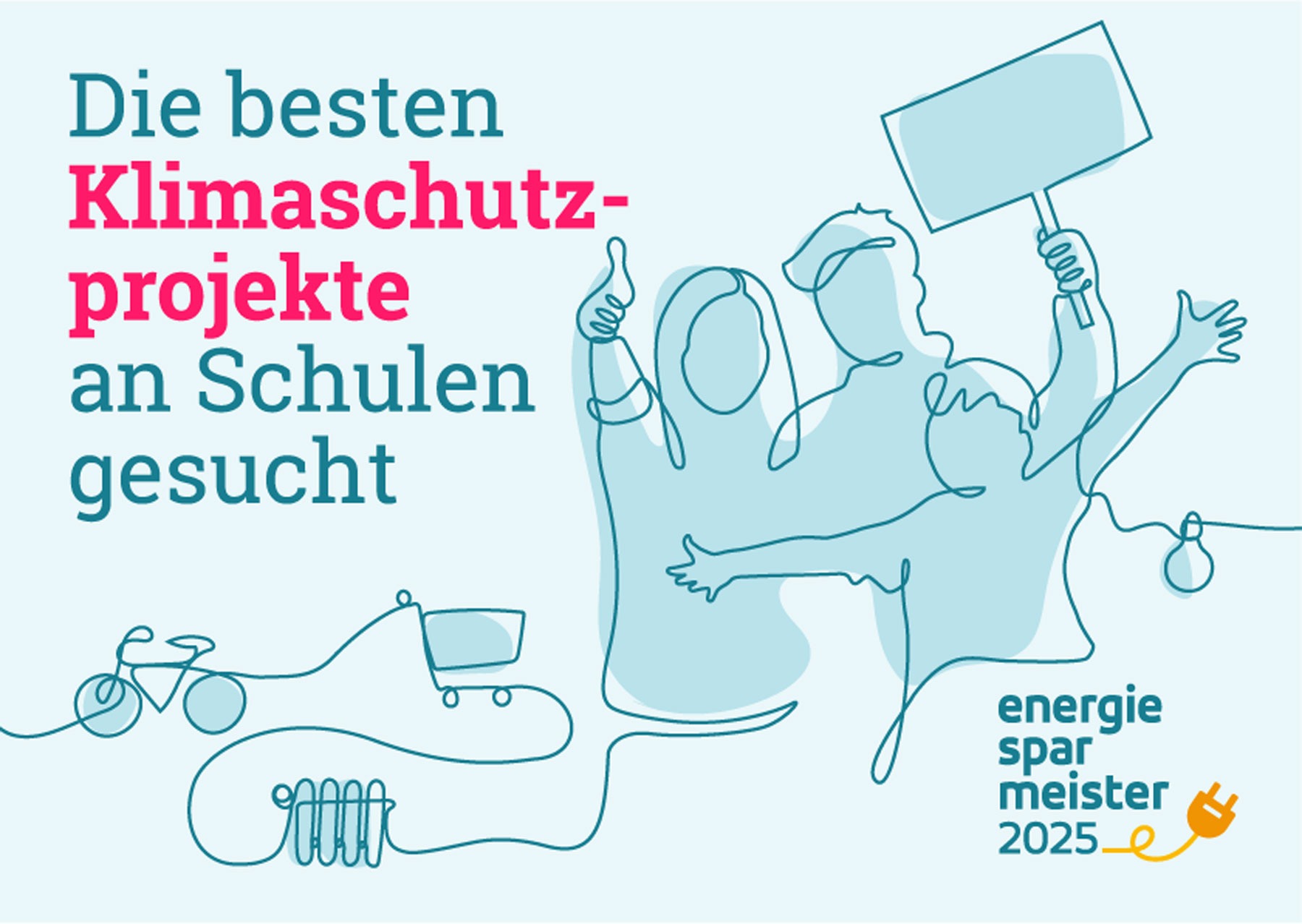 Wir suchen Klimaschutzprojekte an (evangelischen) Schulen: Der Energiesparmeister-Wettbewerb sucht das beste Klimaschutz-Projekt bundesweit.